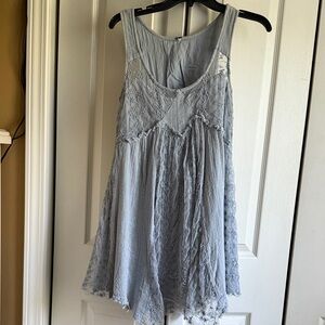 Free People Light Blue Mini Dress